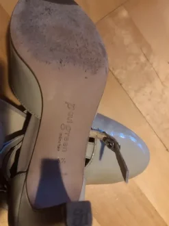 Schuhe beige, Paul Green, Lackleder, Größe 39,5