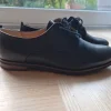 Schwarze Glattleder Schnürschuhe