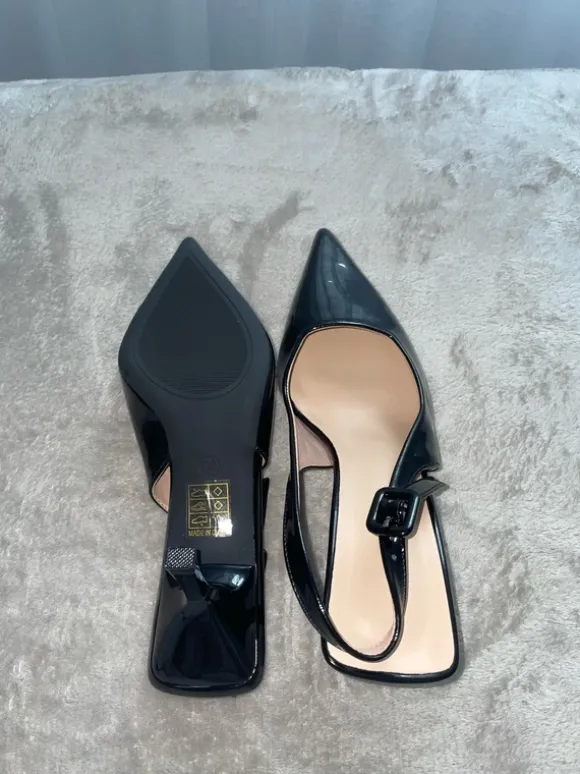 Schwarze Heels Gr. 38/39