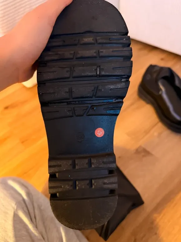 Schwarze Overknee Boots Gr. 42