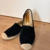 Schwarze Sommerschuhe/Espandrilles
