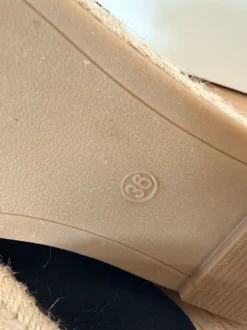 Schwarze Sommerschuhe/Espandrilles