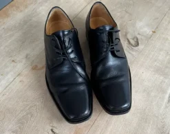 Schwarzer Leder Herren Schuh von Zanon&Zago Größe 42