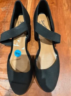 Sechyelles Damen Pumps Absatz Keilabsatz Riemchen Schwarz 40.5 NEU