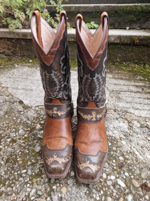 Sendra Biker Boots / Cowboy Stiefel / Western Boots Schlange 38