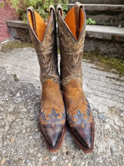 Sendra Cowboy Stiefel / Western Boots Leder 40