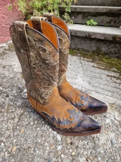 Sendra Cowboy Stiefel / Western Boots Leder 40