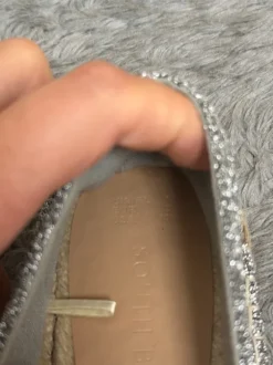 Silber glitzernde espadrilles in Größe 42