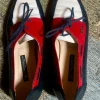 Sirenella, Lederschuh, Gr. 38,5 in Dkl.blau, rot & weiß