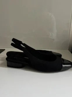 Slingback Ballerinas schwarz Gr 39