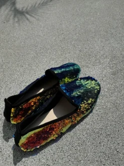 Slipper mit Pailletten