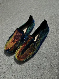 Slipper mit Pailletten
