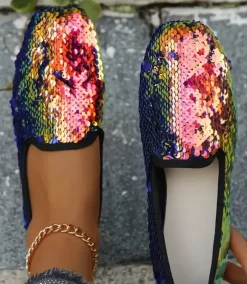 Slipper mit Pailletten