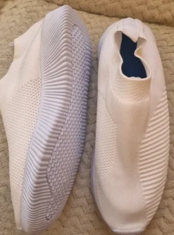 Slipper, Shein, weiß, leicht, neu, Gr.42