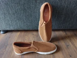 Slipper Sommer Schuhe braun Netz espadrilles