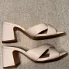 Slippers met blokhak