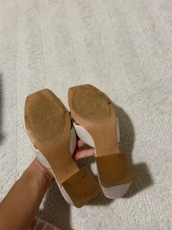 Slippers met blokhak
