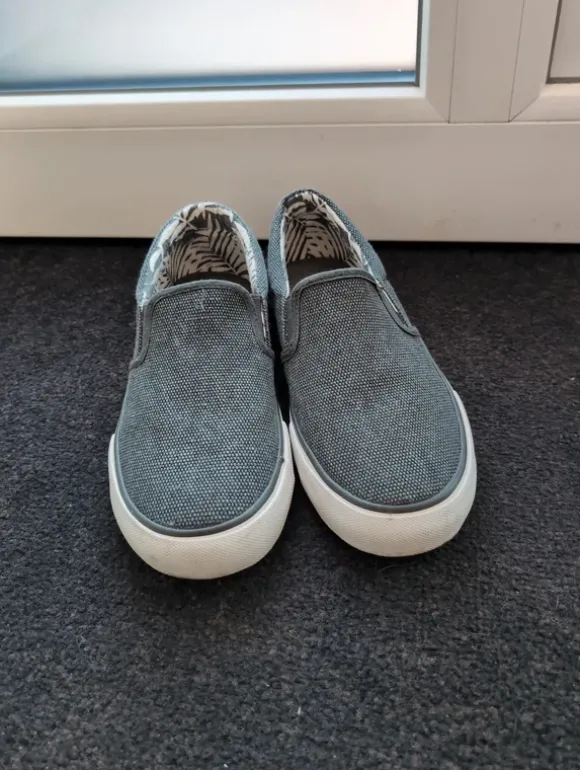 Sommer Frühling Slipper Schlüpfschuh Herren Jungen grau 41