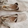 Spanische Leder Schnür Espadrilles Loafer