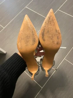 Spitze Pumps | Silber