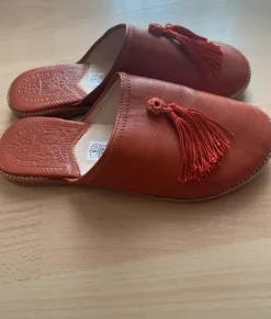 Süsse Hauspantoffel Cognac Babouches Größe 38