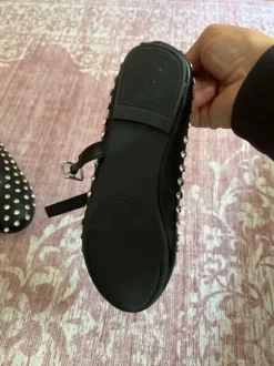 Stephan Paris Ballerina mit Nieten Glitzer Gr. 39