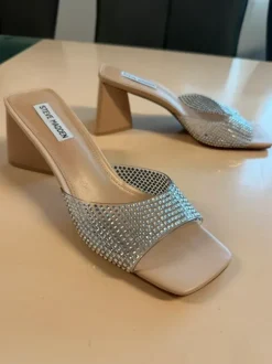 Steve Madden Marseille Slides Pantoletten glitzernd Gr.40