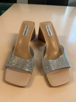 Steve Madden Marseille Slides Pantoletten glitzernd Gr.40