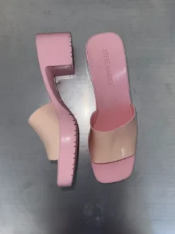 Steve Madden Pink Platform Slides - harlin - Y2K Barbiecore Sandals