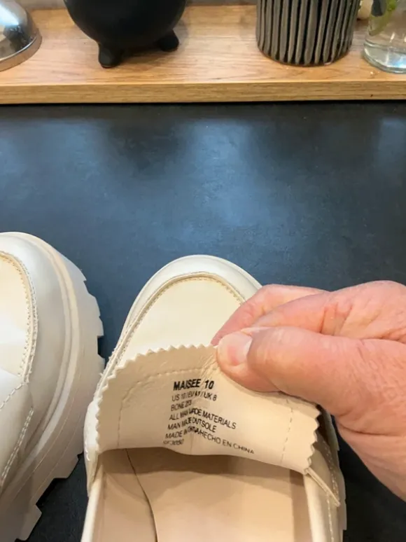 Steve Madden Plateau-Loafer creme-ecru Gr 41