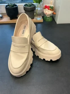Steve Madden Plateau-Loafer creme-ecru Gr 41