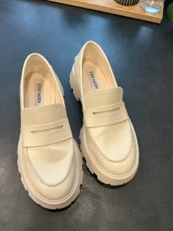 Steve Madden Plateau-Loafer creme-ecru Gr 41