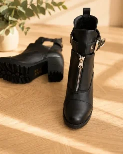 Stiefeletten neu schwarz Silber gr.39