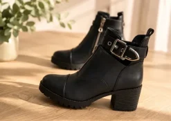 Stiefeletten neu schwarz Silber gr.39