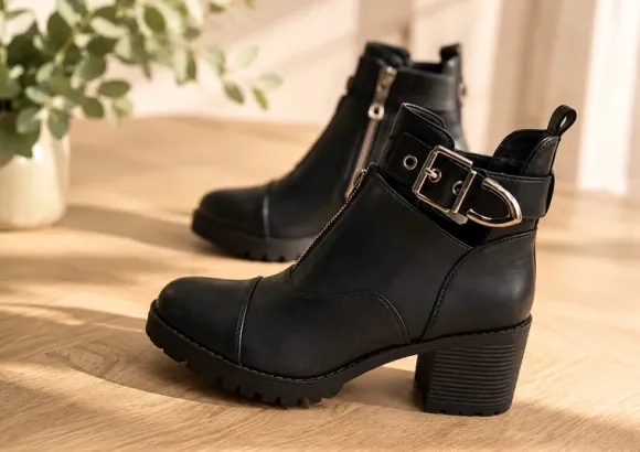 Stiefeletten neu schwarz Silber gr.39