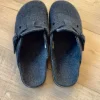 Stoffen donkerblauwe heren pantoffels maat 42/43