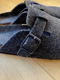 Stoffen donkerblauwe heren pantoffels maat 42/43