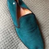 Suede Loafers – Dark Green – Size EU 44