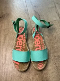 Superdry Sommer Sandalen Türkis Damen Gr. 37
