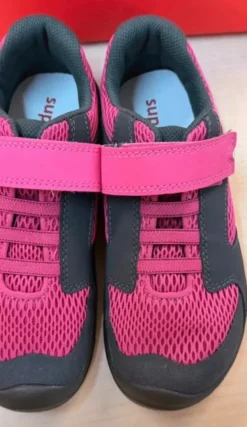 Superfit Trace Gr.34 Sneaker Turnschuh schwarz pink Kletter