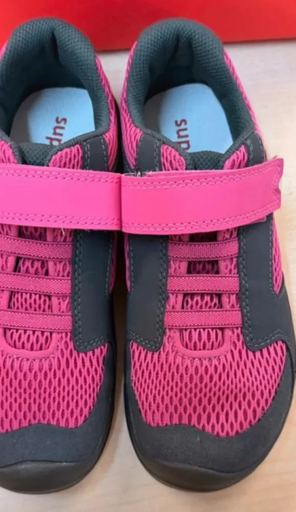 Superfit Trace Gr.34 Sneaker Turnschuh schwarz pink Kletter