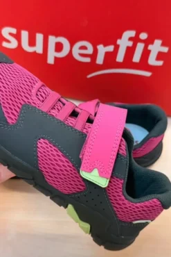 Superfit Trace Gr.34 Sneaker Turnschuh schwarz pink Kletter