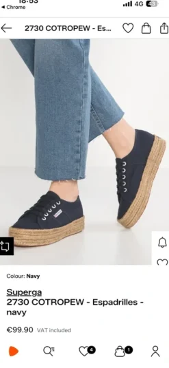 Superga espadrilles navy