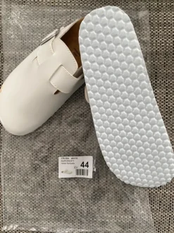 Supersoft Schuhe Arzt Clogs Pantoletten Hausschuhe Lederfußbett