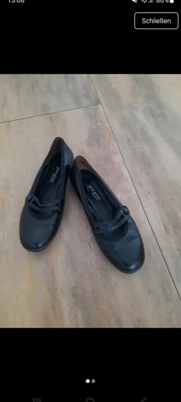 Tolle schwarze Paul Green Ballerina Gr.38
