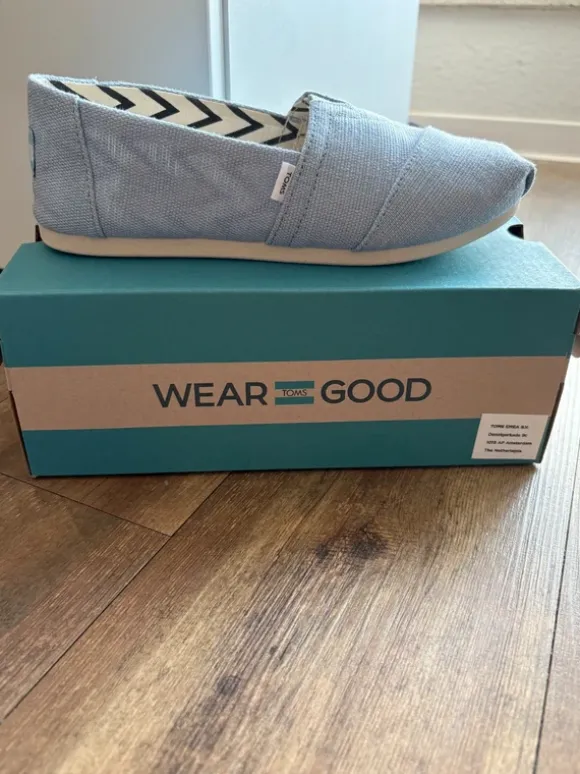 TOMS Espadrilles – hellblau, Gr. 36, fast neu