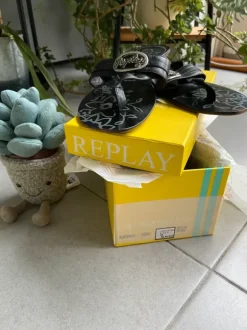 Tongs vintage Replay (Dory) motifs 🌷fleuris 🌸