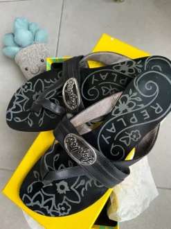 Tongs vintage Replay (Dory) motifs 🌷fleuris 🌸