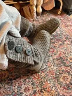 UGG boots hoch gestrickt grau