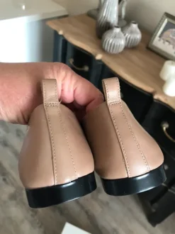 Vagabond Ballerina zweifarbig beige taupe schwarz
